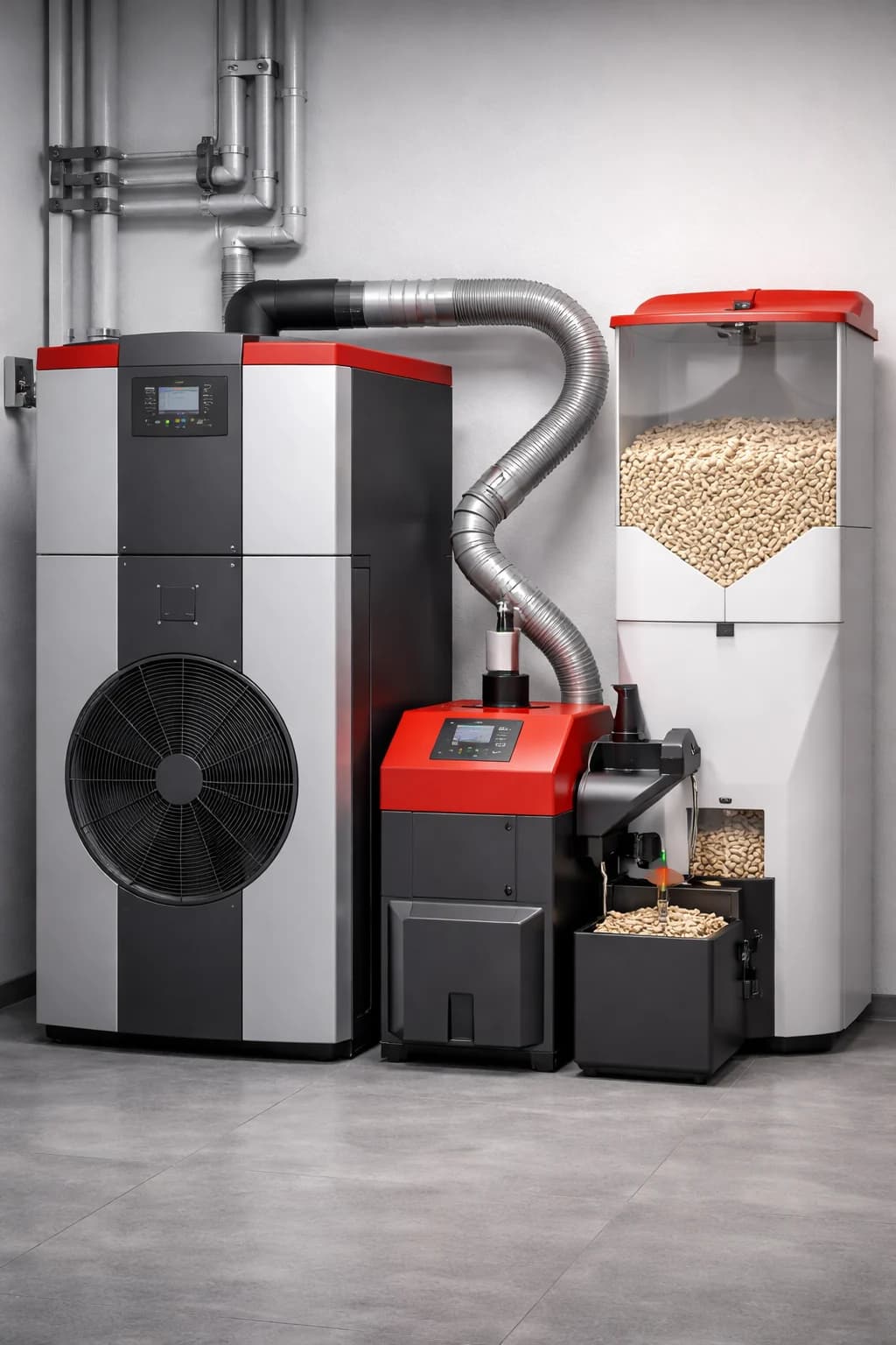 Modern pelletsbrännare installerad i Uppsala villa